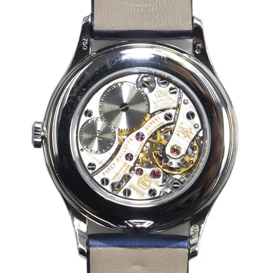 JMS always Watches Original Patek Philippe Calatrava Blue Dial Diamond 18kt White Gold Ladies Watch 4897G001 JMS always Watches Original Patek Philippe Calatrava Blue Dial Diamond 18kt White Gold Ladies Watch 4897G001