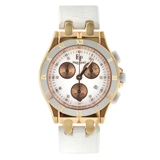JMS always Watches Original Preowned Pequignet Moorea Chronograph Quartz Diamond White Dial Ladies Watch 1334418CD31 JMS always Watches Original Preowned Pequignet Moorea Chronograph Quartz Diamond White Dial Ladies Watch 1334418CD31