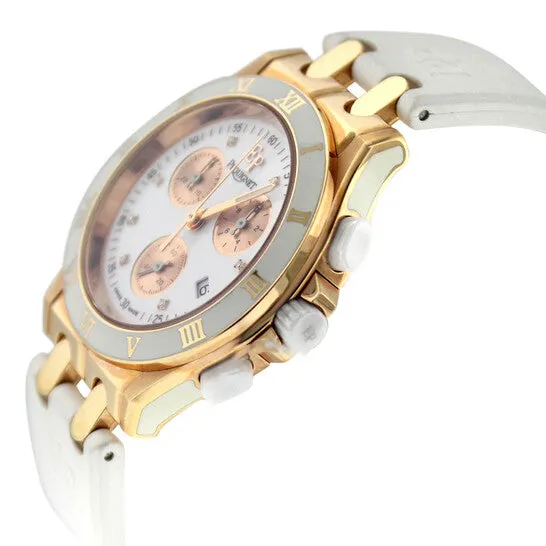 JMS always Watches Original Preowned Pequignet Moorea Chronograph Quartz Diamond White Dial Ladies Watch 1334418CD31 JMS always Watches Original Preowned Pequignet Moorea Chronograph Quartz Diamond White Dial Ladies Watch 1334418CD31