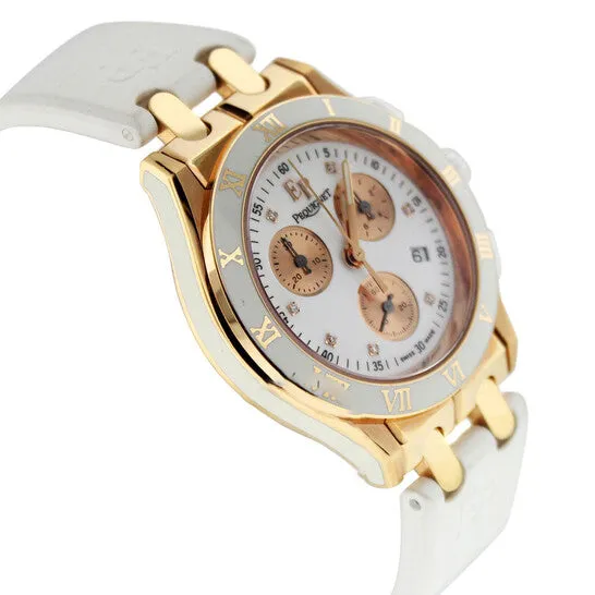 JMS always Watches Original Preowned Pequignet Moorea Chronograph Quartz Diamond White Dial Ladies Watch 1334418CD31 JMS always Watches Original Preowned Pequignet Moorea Chronograph Quartz Diamond White Dial Ladies Watch 1334418CD31