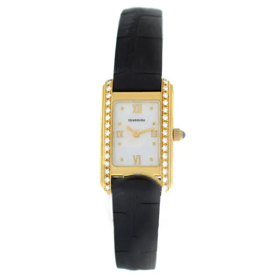 JMS always Watches Original Preowned Tourneau Super Oro Quadro Quartz Diamond Ladies Watch 1245625020600 JMS always Watches Original Preowned Tourneau Super Oro Quadro Quartz Diamond Ladies Watch 1245625020600