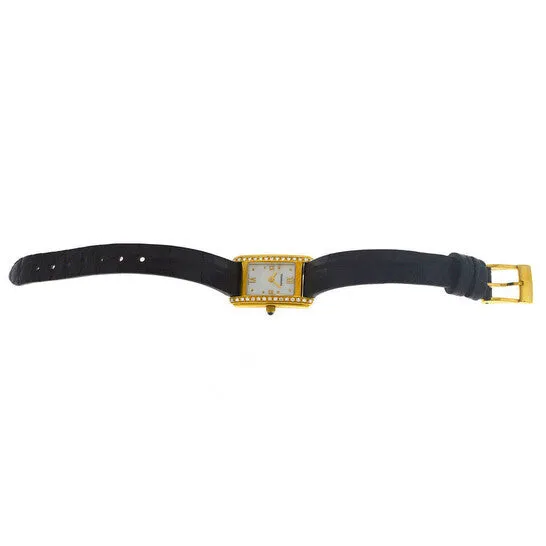 JMS always Watches Original Preowned Tourneau Super Oro Quadro Quartz Diamond Ladies Watch 1245625020600 JMS always Watches Original Preowned Tourneau Super Oro Quadro Quartz Diamond Ladies Watch 1245625020600