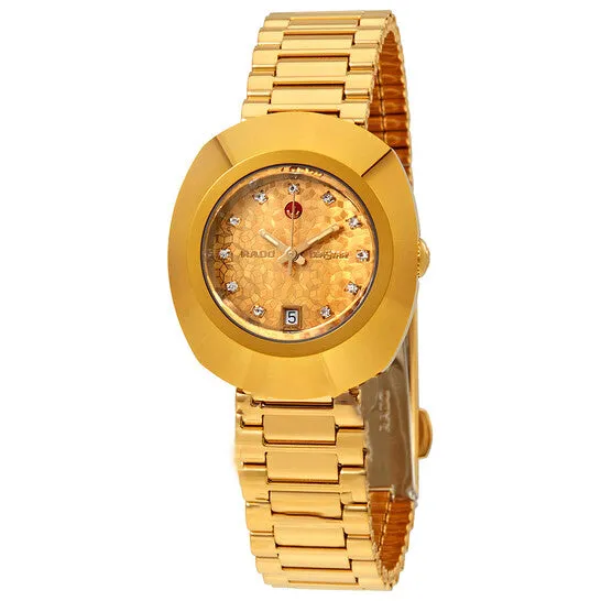 JMS always Watches Original Rado Original Yellow Gold Dial Ladies Watch R12416643