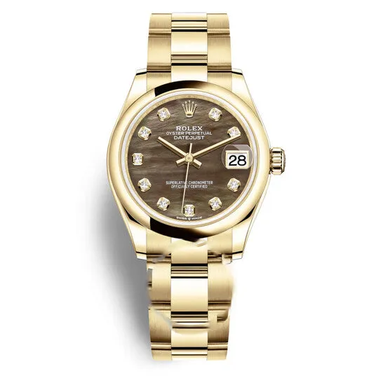 JMS always Watches Original Rolex Datejust 31 Black Mother of Pearl Diamond Ladies 18kt Yellow Gold Oyster Watch 278248BKMDO JMS always Watches Original Rolex Datejust 31 Black Mother of Pearl Diamond Ladies 18kt Yellow Gold Oyster Watch 278248BKMDO