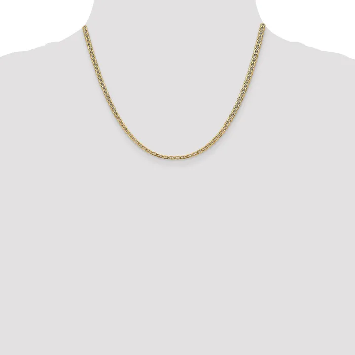 MDS Necklaces 14K Yellow Gold 18 inch 32mm SemiSolid Anchor with Lobster Clasp Chain Necklace MDS Necklaces 14K Yellow Gold 18 inch 32mm SemiSolid Anchor with Lobster Clasp Chain Necklace