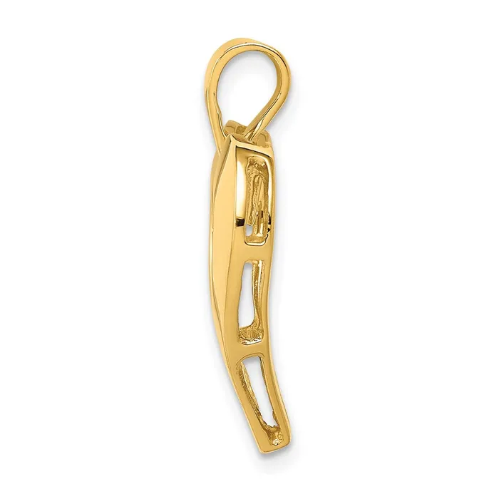 Necklaces 14k Yellow Gold Polished Heart Pendant Goldia