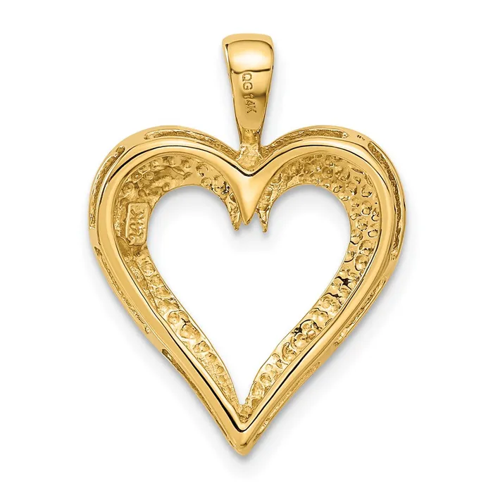 Necklaces 14k Yellow Gold Polished Heart Pendant Goldia