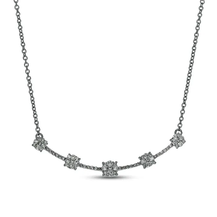 Necklaces Goldia 038 CT TW Natural Diamond Station Curved Bar Necklace in 10K White Gold 17 Necklaces Goldia 038 CT TW Natural Diamond Station Curved Bar Necklace in 10K White Gold 17