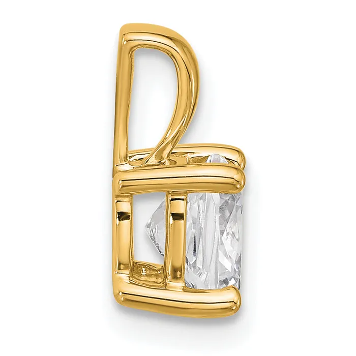 Necklaces Goldia 14k Yellow Gold 1 12 Ct Lab Grown Diamond VSSI G Cushion Four Prong Pendant