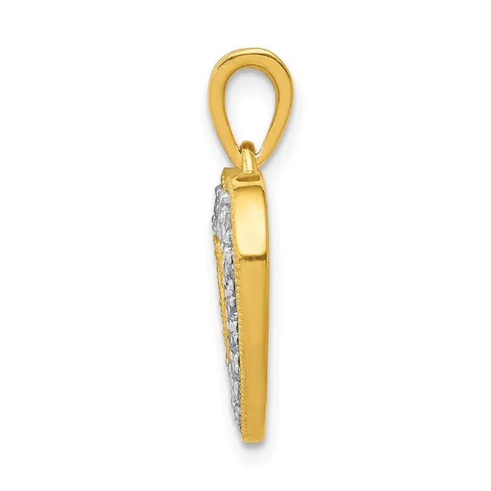Necklaces Goldia 14K Yellow Gold 14ct Real Diamond Heart Pendant