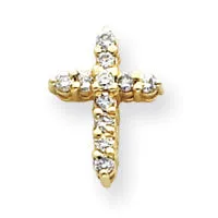 Necklaces Goldiacom 14k VS Diamond cross pendant
