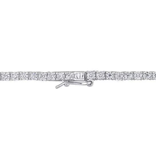 Necklaces JMS always Original AMOUR 12 12 CT DEW Created Moissanite Tennis Necklace In Sterling Silver Necklaces JMS always Original AMOUR 12 12 CT DEW Created Moissanite Tennis Necklace In Sterling Silver