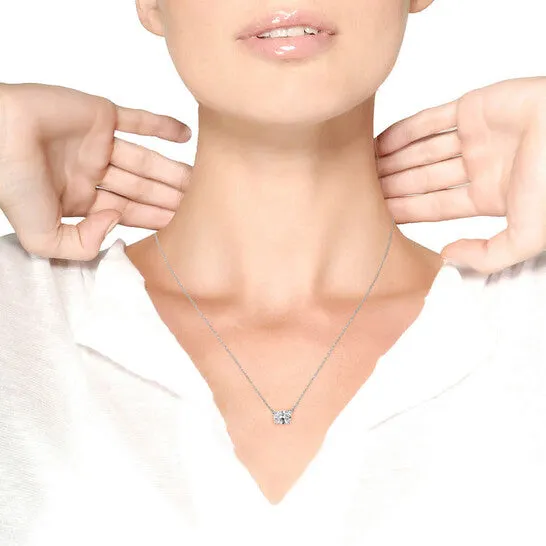 Necklaces JMS always Original Haus of Brilliance 14K White Gold 15 Cttw Lab Grown Oval Solitaire Diamond East West 18 Pendant Necklace FG Color VS2SI1 Clarity Necklaces JMS always Original Haus of Brilliance 14K White Gold 15 Cttw Lab Grown Oval Solitaire Diamond East West 18 Pendant Necklace FG Color VS2SI1 Clarity