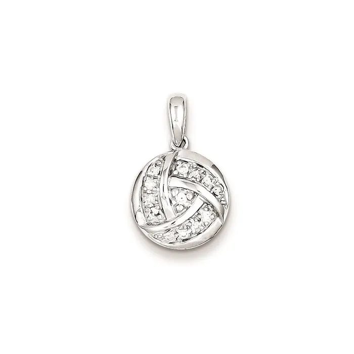 Necklaces Sterling Silver u0026 Diamond Circle Pendant Goldia