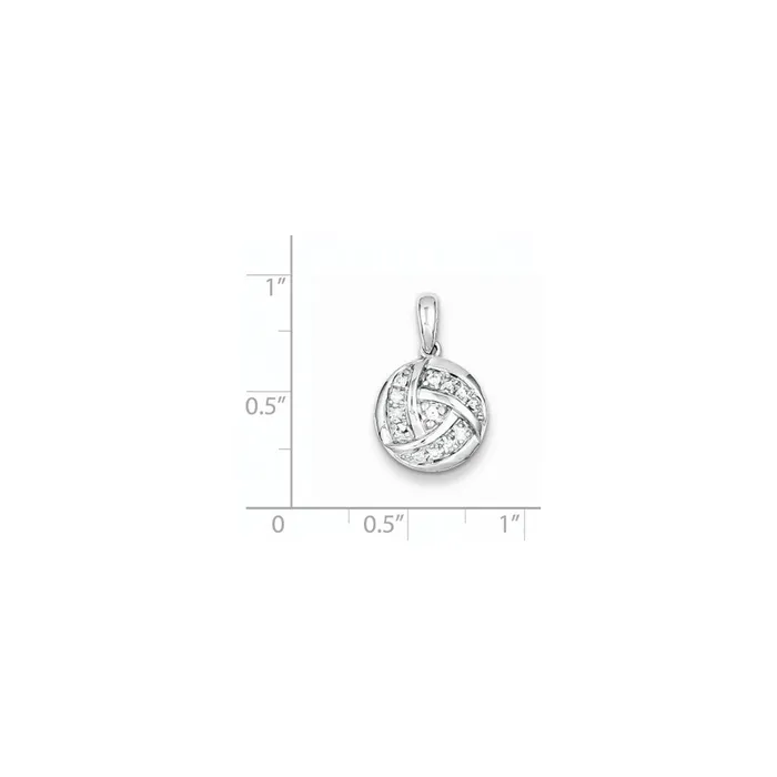 Necklaces Sterling Silver u0026 Diamond Circle Pendant Goldia