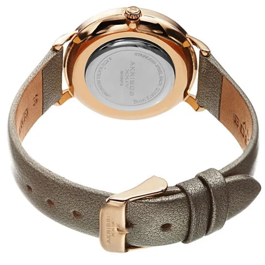 Original Akribos XXIV Quartz White Dial Gold Leather Ladies Watch AK1084YG JMS always Watches Original Akribos XXIV Quartz White Dial Gold Leather Ladies Watch AK1084YG JMS always Watches