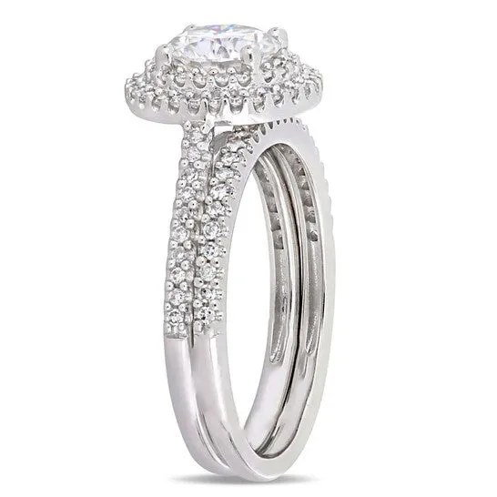 Original Amour 12 CT DIAMOND TW AND 1 CT TGW Created MOISSANITEWHITE BRIDAL SET RING 14K WHITE GOLD JMS005319 JMS always Rings Original Amour 12 CT DIAMOND TW AND 1 CT TGW Created MOISSANITEWHITE BRIDAL SET RING 14K WHITE GOLD JMS005319 JMS always Rings