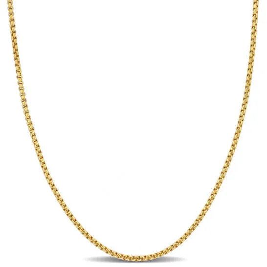 Original Amour 16mm Hollow Round Box Link Chain Necklace in 10k Yellow Gold 16 in JMS always Necklaces Original Amour 16mm Hollow Round Box Link Chain Necklace in 10k Yellow Gold 16 in JMS always Necklaces