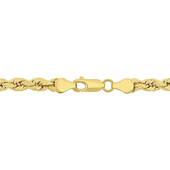 Original AMOUR 20 Inch Rope Chain Necklace In 10K Yellow Gold 5 Mm JMS always Necklaces Original AMOUR 20 Inch Rope Chain Necklace In 10K Yellow Gold 5 Mm JMS always Necklaces