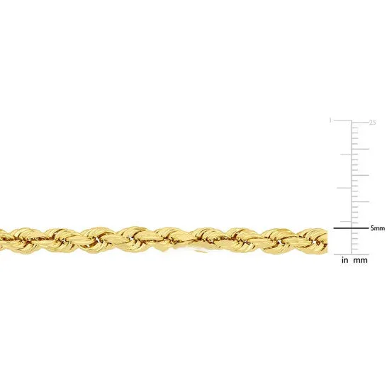 Original AMOUR 20 Inch Rope Chain Necklace In 10K Yellow Gold 5 Mm JMS always Necklaces Original AMOUR 20 Inch Rope Chain Necklace In 10K Yellow Gold 5 Mm JMS always Necklaces