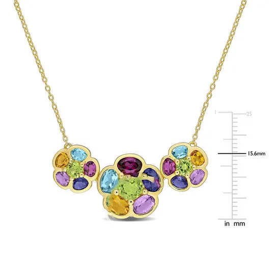Original AMOUR 5 34 CT TGW Rhodolite Swissblue Topaz Citrine Amethyst Iolite Peridot Flower Pendant with Chain In Yellow Plated Sterling Silver JMS always Necklaces Original AMOUR 5 34 CT TGW Rhodolite Swissblue Topaz Citrine Amethyst Iolite Peridot Flower Pendant with Chain In Yellow Plated Sterling Silver JMS always Necklaces