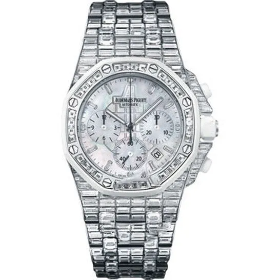 Original Audemars Piguet Royal Oak Offshore Chronograph White Gold and Diamond Ladies Watch 26114CKZZ9181BC01 JMS always Watches
