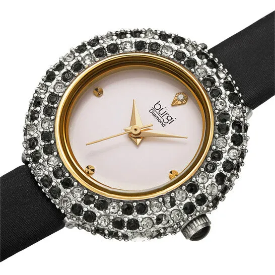 Original Burgi Quartz Diamond White Dial Ladies Watch BUR240BK JMS always Watches Original Burgi Quartz Diamond White Dial Ladies Watch BUR240BK JMS always Watches