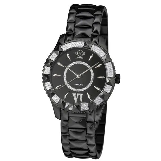 Original GV2 by Gevril Venice Diamond Quartz Black Dial Ladies Watch 11713425 JMS always Watches Original GV2 by Gevril Venice Diamond Quartz Black Dial Ladies Watch 11713425 JMS always Watches