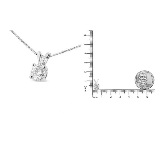 Original Haus of Brilliance 14K White Gold 14 Cttw Round Cut Lab Grown White Diamond 4Prong Solitaire Pendant Necklace FG Color VS2SI1 Clarity 18 JMS always Necklaces Original Haus of Brilliance 14K White Gold 14 Cttw Round Cut Lab Grown White Diamond 4Prong Solitaire Pendant Necklace FG Color VS2SI1 Clarity 18 JMS always Necklaces