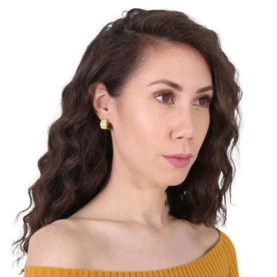Original Kate Spade Ladies Heritage Spade Flower Huggies Earrings JMS always Earrings Original Kate Spade Ladies Heritage Spade Flower Huggies Earrings JMS always Earrings