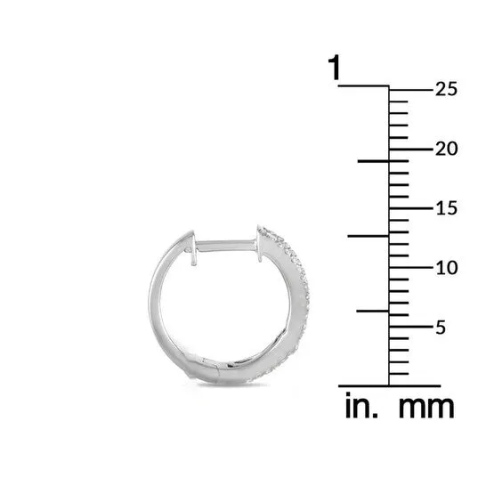Original LB Exclusive 14K White Gold 050ct Diamond Hoop Earrings JMS always Earrings Original LB Exclusive 14K White Gold 050ct Diamond Hoop Earrings JMS always Earrings