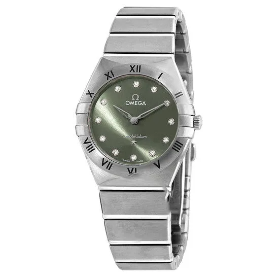 Original Omega Constellation Quartz Diamond Green Dial Ladies Watch 13110286060001 JMS always Watches Original Omega Constellation Quartz Diamond Green Dial Ladies Watch 13110286060001 JMS always Watches