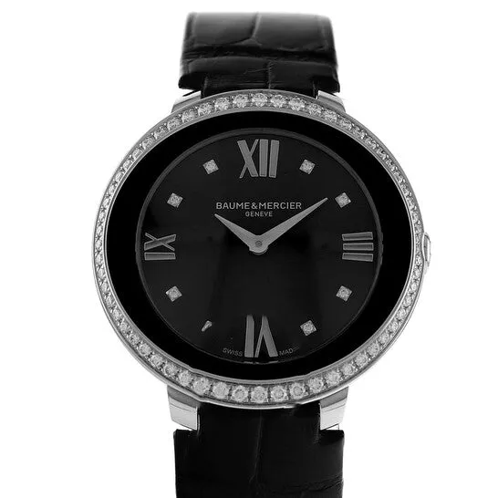 Original Preowned Baume et Mercier Promesse Quartz Diamond Black Dial Ladies Watch M0A10166 JMS always Watches Original Preowned Baume et Mercier Promesse Quartz Diamond Black Dial Ladies Watch M0A10166 JMS always Watches