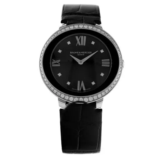 Original Preowned Baume et Mercier Promesse Quartz Diamond Black Dial Ladies Watch M0A10166 JMS always Watches Original Preowned Baume et Mercier Promesse Quartz Diamond Black Dial Ladies Watch M0A10166 JMS always Watches