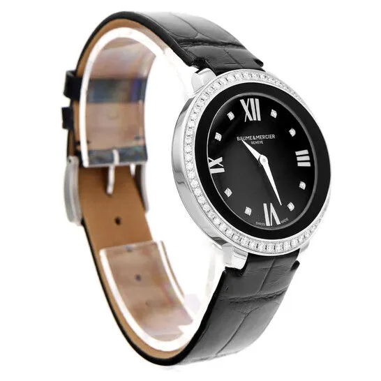 Original Preowned Baume et Mercier Promesse Quartz Diamond Black Dial Ladies Watch M0A10166 JMS always Watches Original Preowned Baume et Mercier Promesse Quartz Diamond Black Dial Ladies Watch M0A10166 JMS always Watches