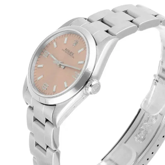 Original Preowned Rolex Oyster Perpetual Automatic Pink Dial Ladies Watch 77080 JMS always Watches Original Preowned Rolex Oyster Perpetual Automatic Pink Dial Ladies Watch 77080 JMS always Watches