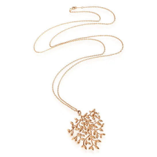 Original PreOwned Tiffany Co Paloma Picasso Large Olive Leaf Pendant in 18K Rose Gold JMS always PreStyled Sets Original PreOwned Tiffany Co Paloma Picasso Large Olive Leaf Pendant in 18K Rose Gold JMS always PreStyled Sets