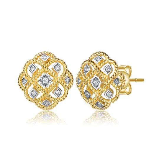 Original Rachel Glauber 14k Gold Plated And Cubic Zirconia Stud Earrings JMS always Earrings Original Rachel Glauber 14k Gold Plated And Cubic Zirconia Stud Earrings JMS always Earrings