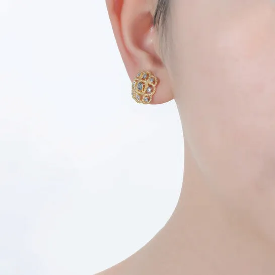 Original Rachel Glauber 14k Gold Plated And Cubic Zirconia Stud Earrings JMS always Earrings Original Rachel Glauber 14k Gold Plated And Cubic Zirconia Stud Earrings JMS always Earrings