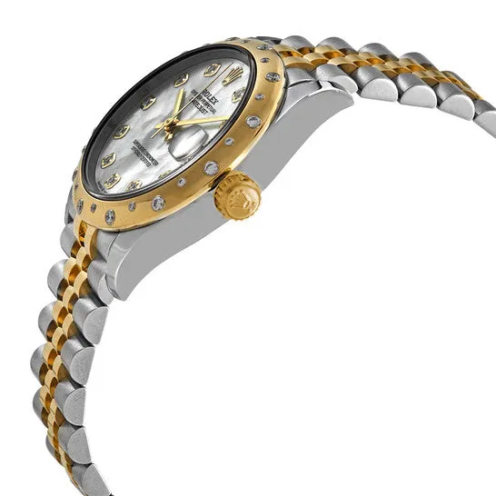 Original Rolex Datejust 31 Mother of Pearl Diamond Dial Automatic Ladies Steel and 18kt Yellow Gold Jubilee Watch 278343MDJ JMS always Necklaces Original Rolex Datejust 31 Mother of Pearl Diamond Dial Automatic Ladies Steel and 18kt Yellow Gold Jubilee Watch 278343MDJ JMS always Necklaces