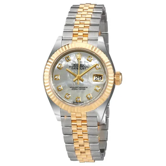 Original Rolex Lady Datejust Mother of Pearl Diamond Steel and 18K Yellow Gold Jubilee Watch 279173MDJ JMS always Necklaces Original Rolex Lady Datejust Mother of Pearl Diamond Steel and 18K Yellow Gold Jubilee Watch 279173MDJ JMS always Necklaces