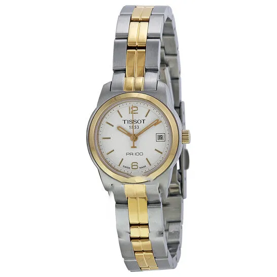 Original Tissot PR100 White Dial Twotone Ladies Watch T0492102201700 JMS always Rings Original Tissot PR100 White Dial Twotone Ladies Watch T0492102201700 JMS always Rings