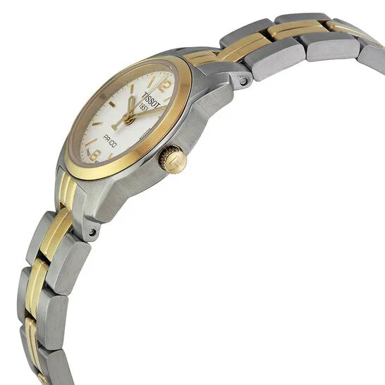 Original Tissot PR100 White Dial Twotone Ladies Watch T0492102201700 JMS always Rings
