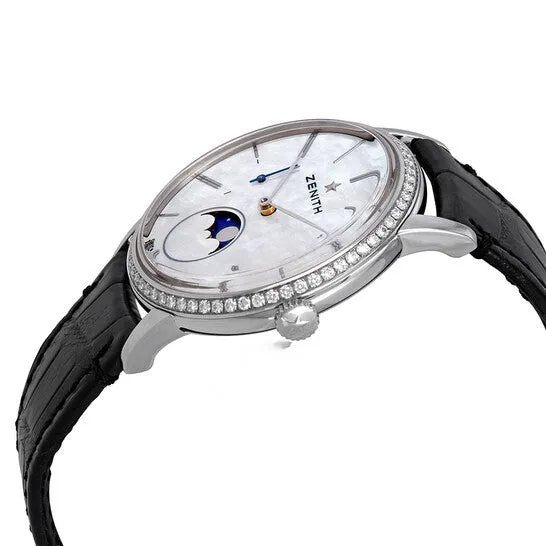 Original Zenith Elite White Mother of Pearl Dial Ladies Diamond Watch 16232069280C714 JMS always Watches Original Zenith Elite White Mother of Pearl Dial Ladies Diamond Watch 16232069280C714 JMS always Watches