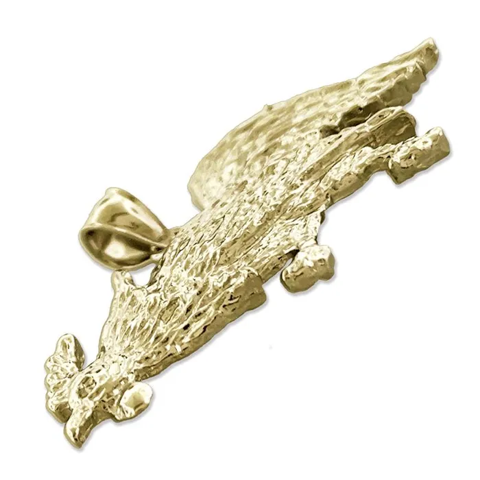 PreStyled Sets 14K Gold Pecking Rooster Pendant Goldia