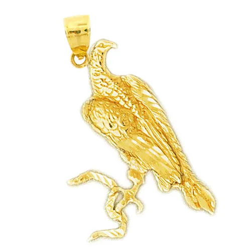 PreStyled Sets Goldia 14K Gold Eagle Clutching Snake Pendant