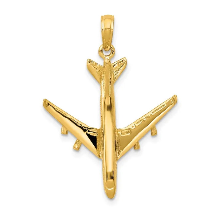 PreStyled Sets Goldia 14k Yellow Gold 3D Jet Pendant