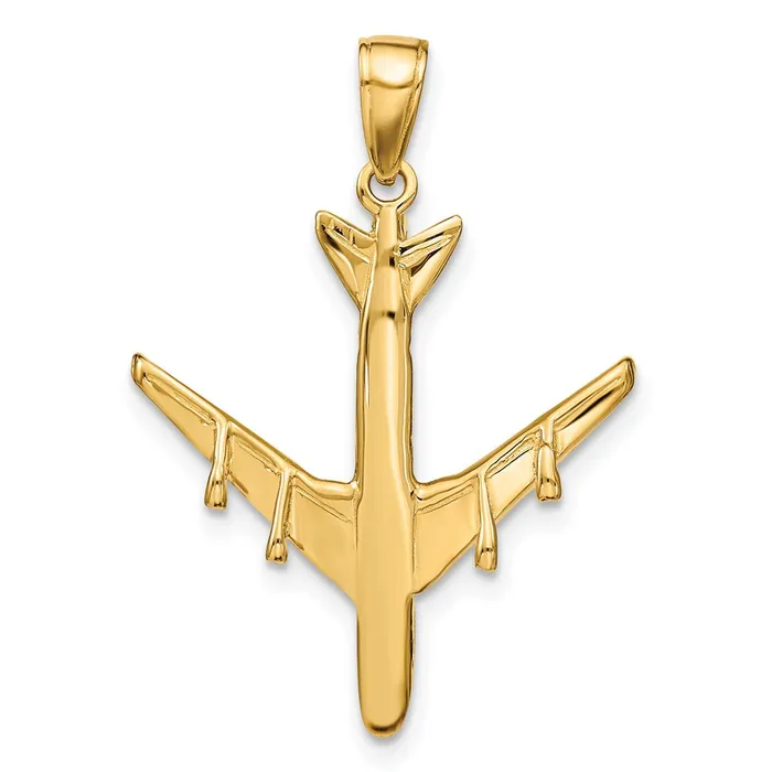 PreStyled Sets Goldia 14k Yellow Gold 3D Jet Pendant