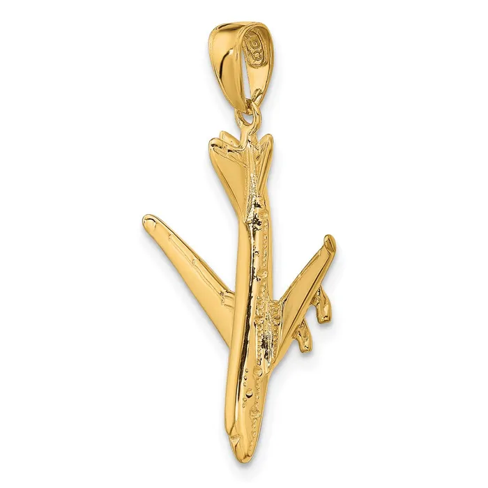 PreStyled Sets Goldia 14k Yellow Gold 3D Jet Pendant