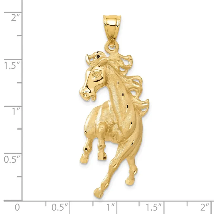 PreStyled Sets Goldia 14k Yellow Gold Horse Pendant